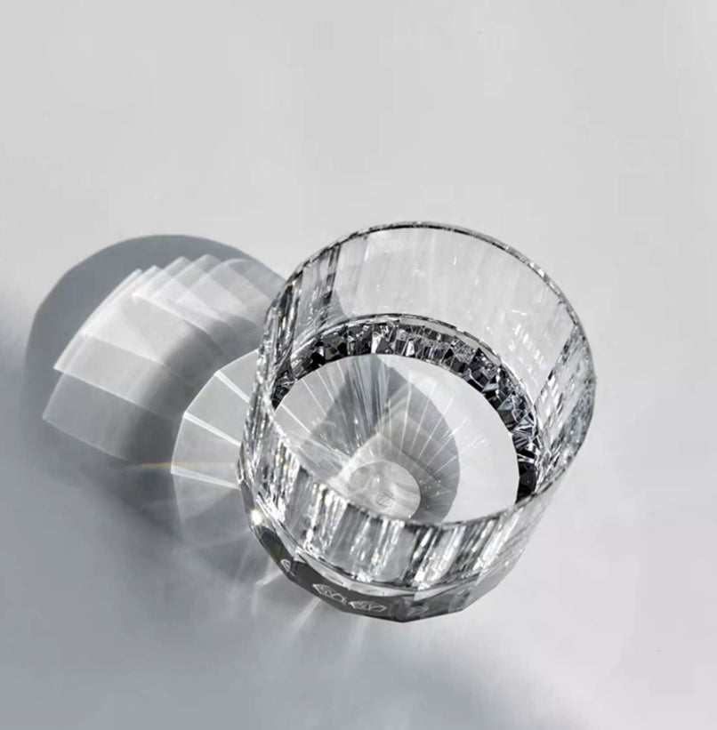 Cube Ice Whiskey Glass - K9 Crystal