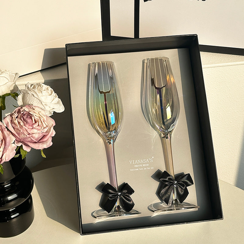 Does the glass change the taste of Champagne?