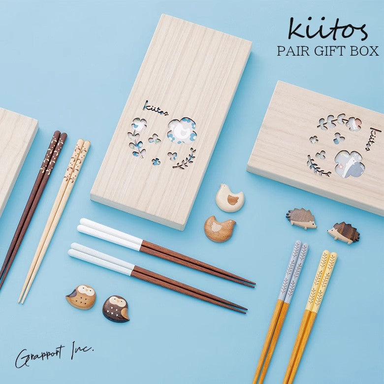 Japanese Handcrafted Wooden Chopsticks Set-KIITOS