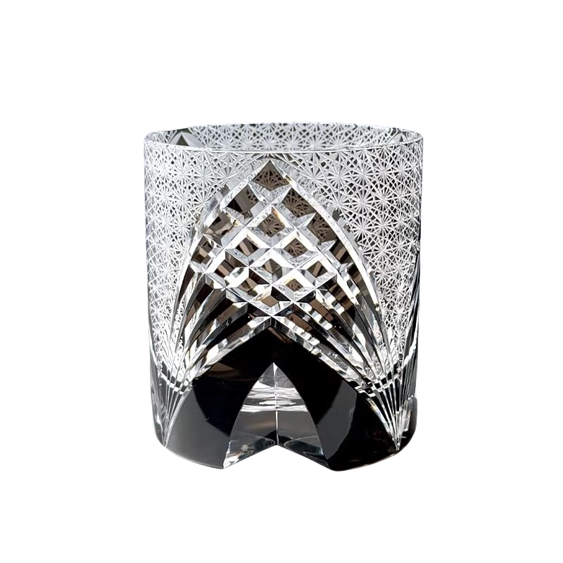 Dark Humor Edo Kiriko Whiskey Glass - Ghost