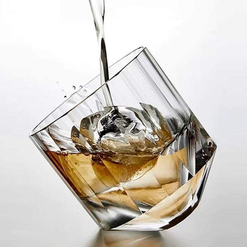 Cube Ice Whiskey Glass - K9 Crystal