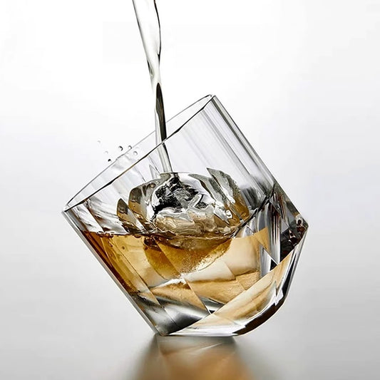 Cube Ice Whiskey Glass - K9 Crystal