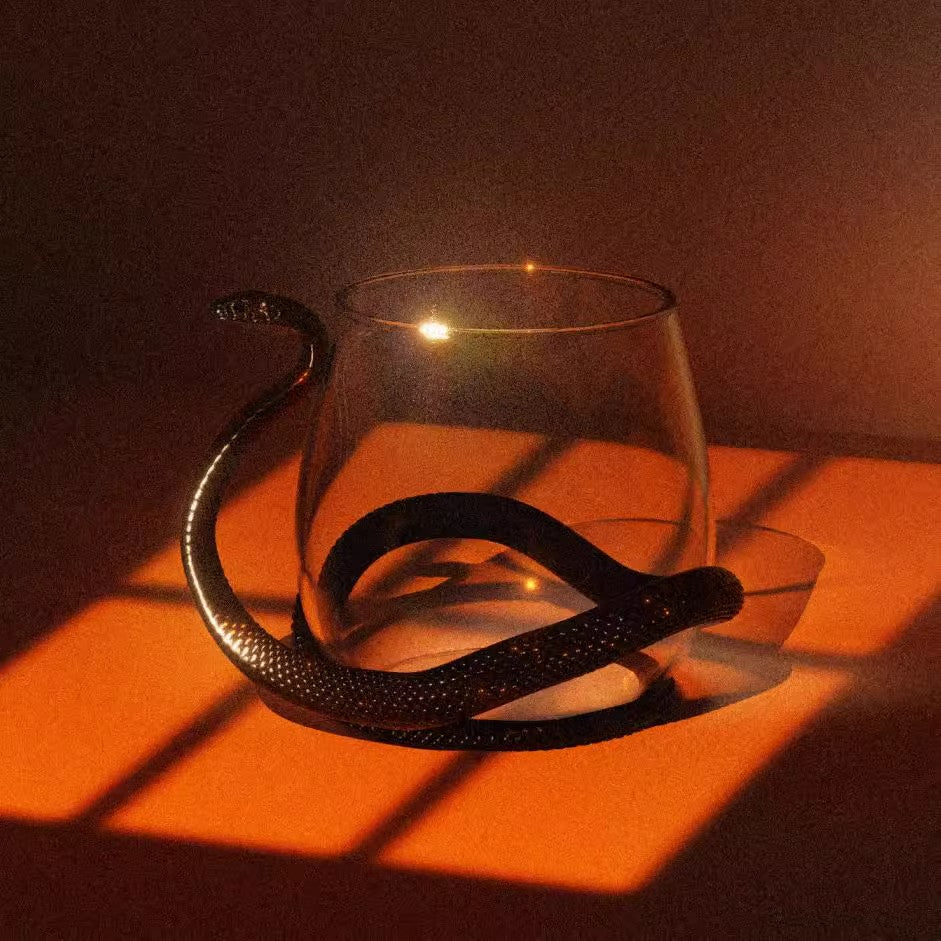 Snake and Glass Designer Wine Glasses