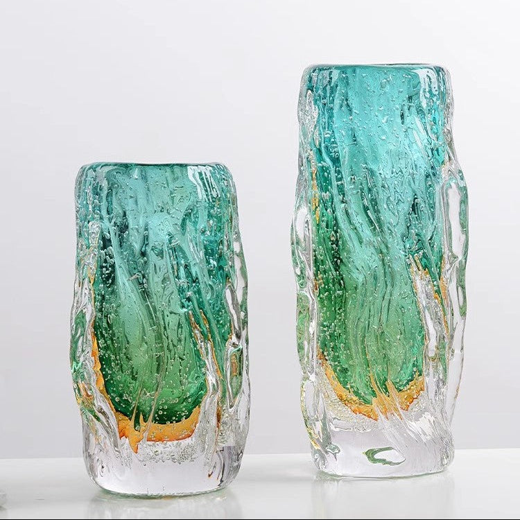 GoGlassCup Lake Blue Glass Vase - Goglasscup