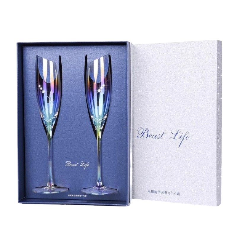 Swarovski Fantasy Colorful Champagne Flutes