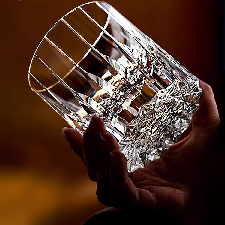 Starry Edo Kiriko K9 Crystal Whiskey Glasses