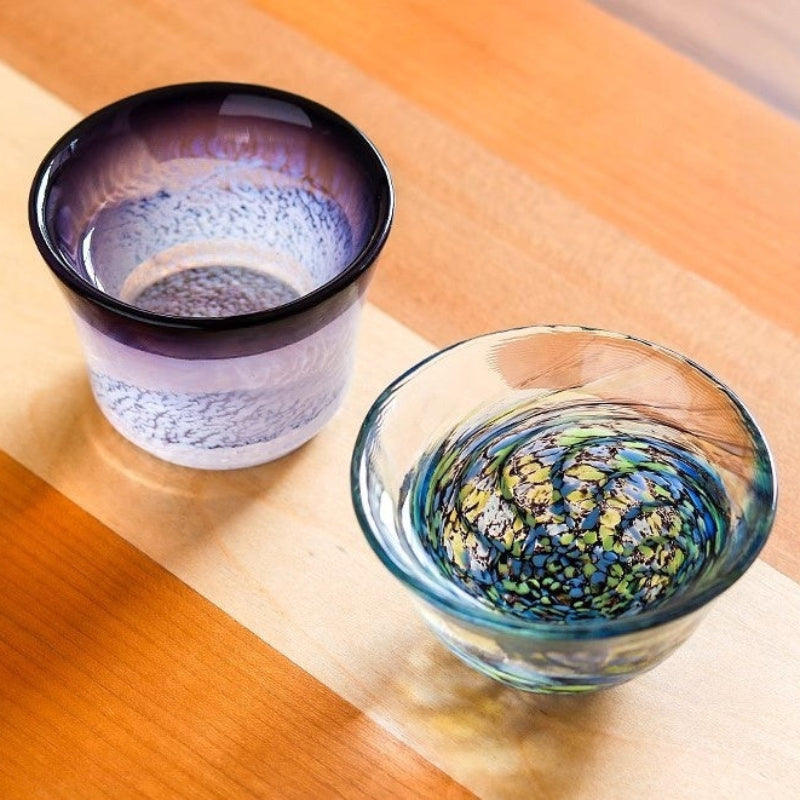 GoGlassCup Handmade Crystal Sake Cup Gift Box Set Goglasscup