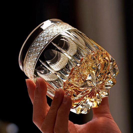 GoGlassCup Amber Celestial Whiskey Glass Goglasscup