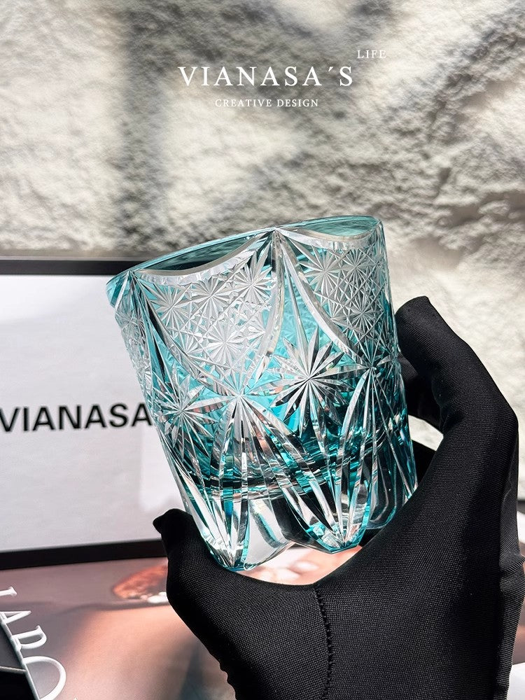 VIANASA'S The Secret Key of Lola Edo Kiriko Whiskey Glass Goglasscup