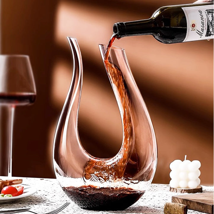 THREE LIFE U-shaped Wine Decanter - Goglasscup