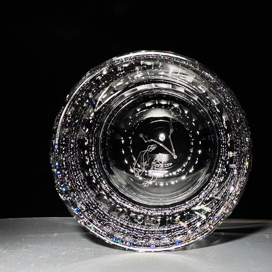 High End Crystal 12 Zodiac Signs Whiskey Glass GoGlassCup
