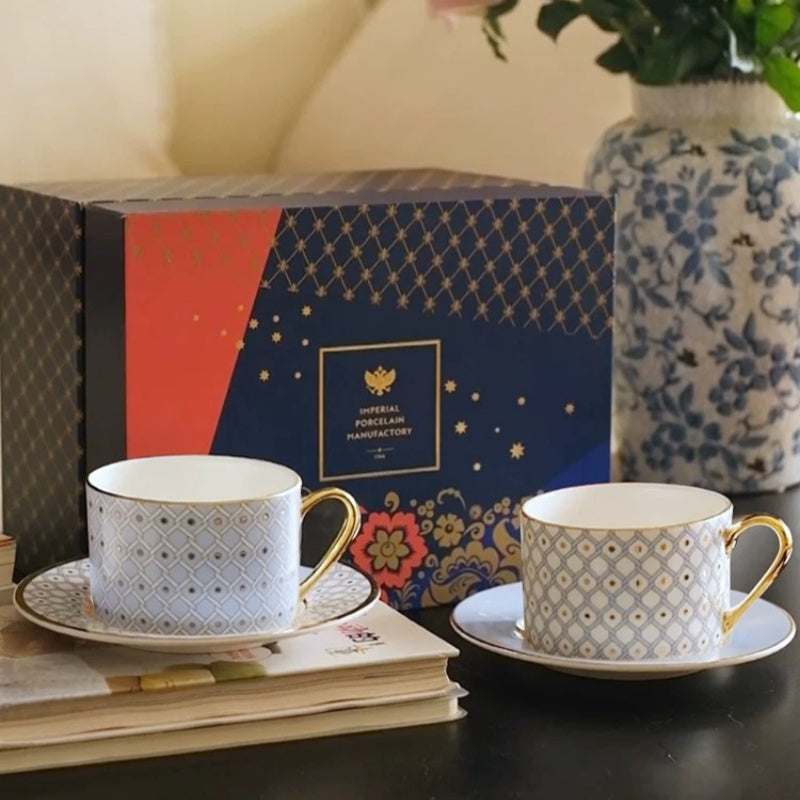 LOMONOSOV Fine Bone China STAR Premium Coffee Cup