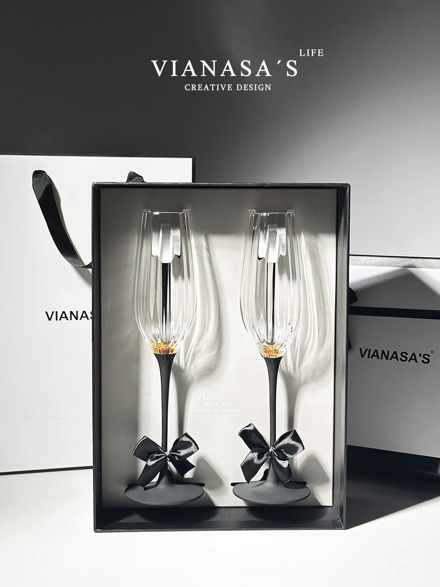 VIANASA'S Black Swan Champagne Glass - Goglasscup