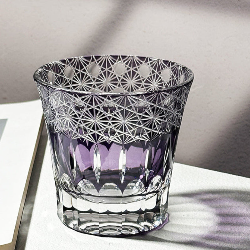 VIANASA'S Violet Edo Kiriko Whiskey Glass - Goglasscup