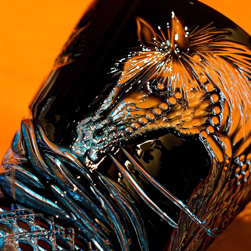 Edo Kiriko Handcrafted Tanma Whisky Glass With Wooden Box