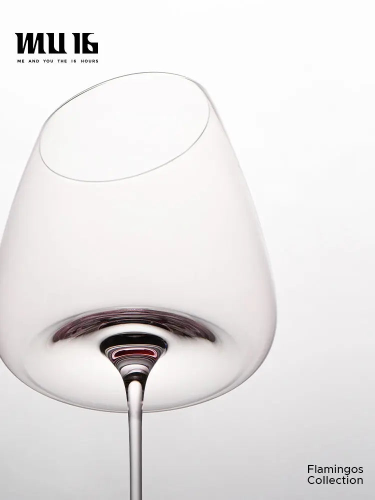 MU16 Flamingo Red Wine Cup Lead-Free Crystal Goblet