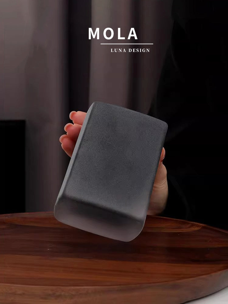 MOLA.LUNA Dark Castle Frosted Whiskey Glass - Goglasscup