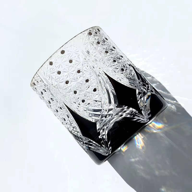 Dark Humor Edo Kiriko Whiskey Glass - Phantom