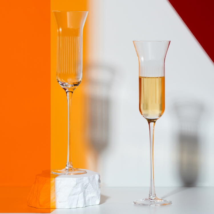 RESONG Lead-free Hand-carved Crystal Champagne Glass - Goglasscup