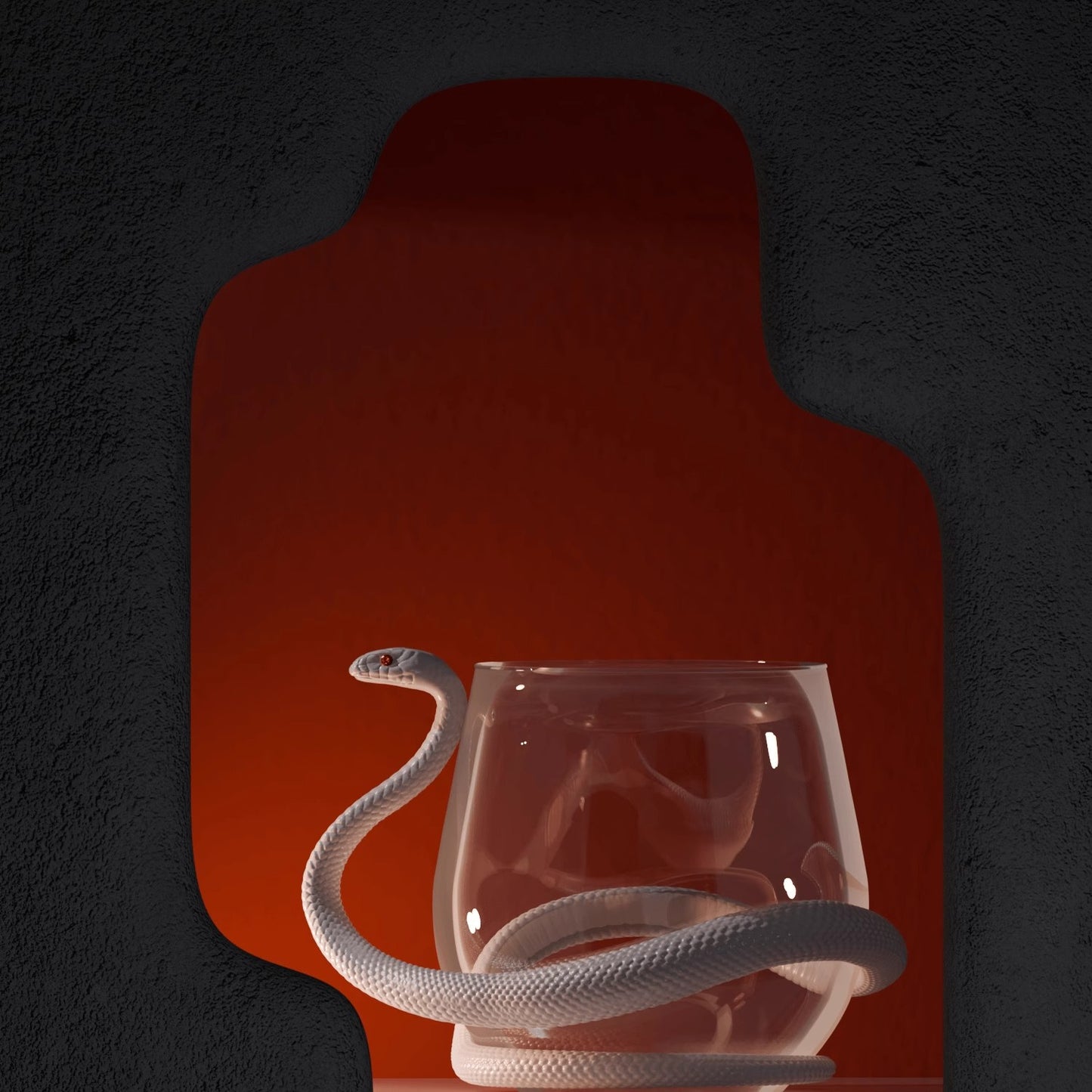Snake and Glass Designer Wine Glass