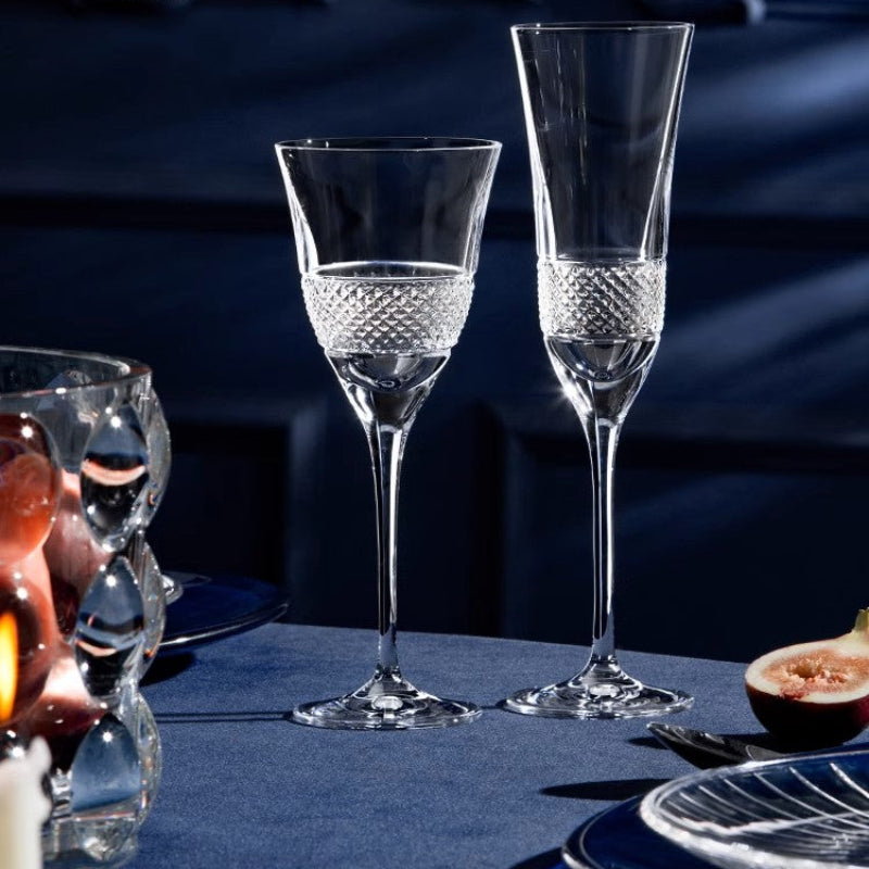DA VINCI Hand Cut Fiesole Series Champagne Flutes - Goglasscup