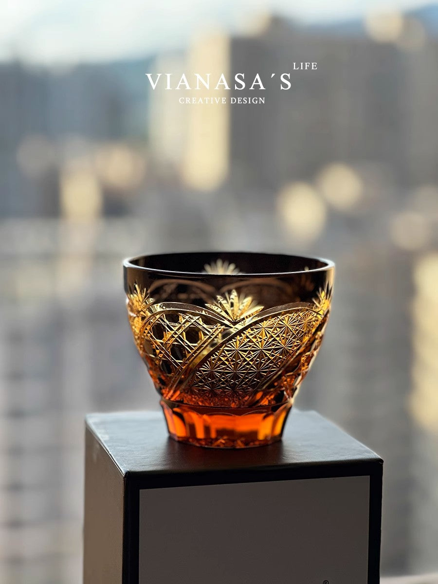 VIANASA'S Cold Rainy Night Crystal Glass-Limited Edition GoGlassCup
