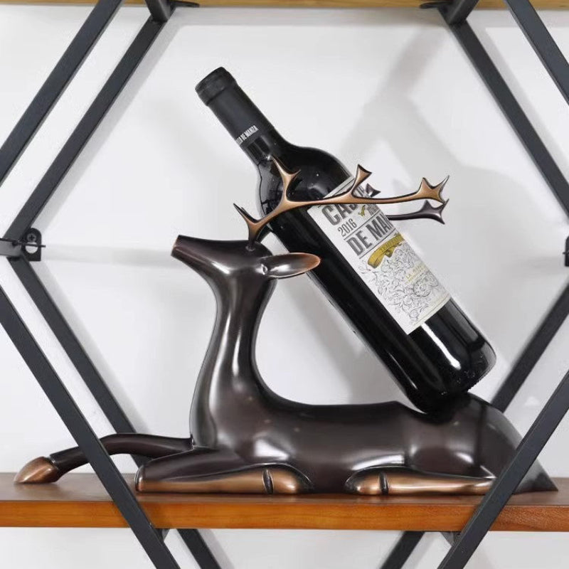 GoGlassCup Pure Copper Deer Wine Rack Goglasscup