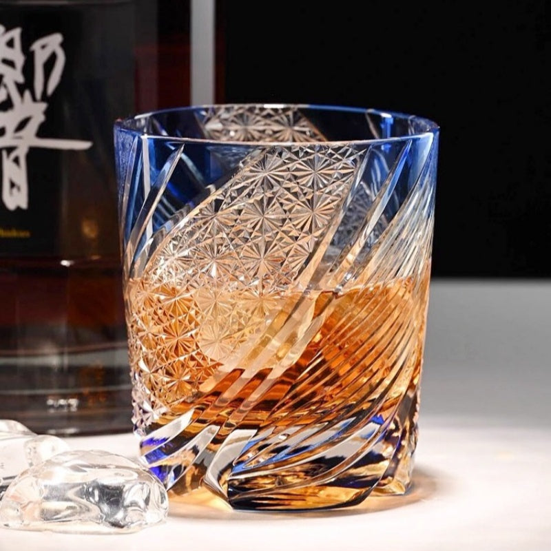 Meteor Edo Kiriko Whisky Glass