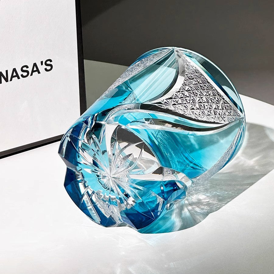 Blue Realm Edo Kiriko Whiskey Glass