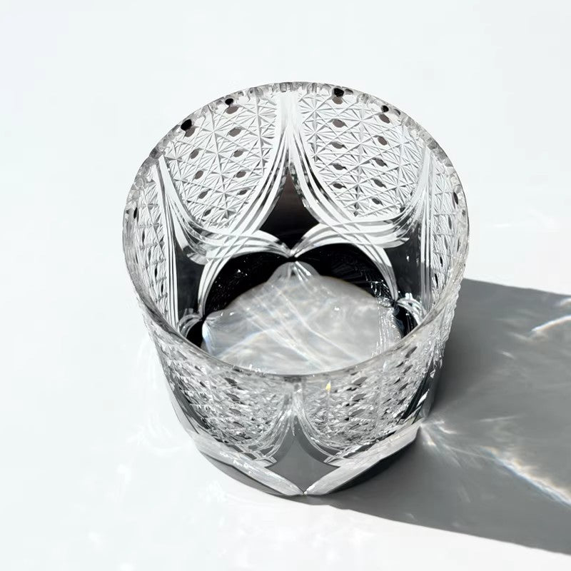 Dark Humor Edo Kiriko Whiskey Glass - Phantom