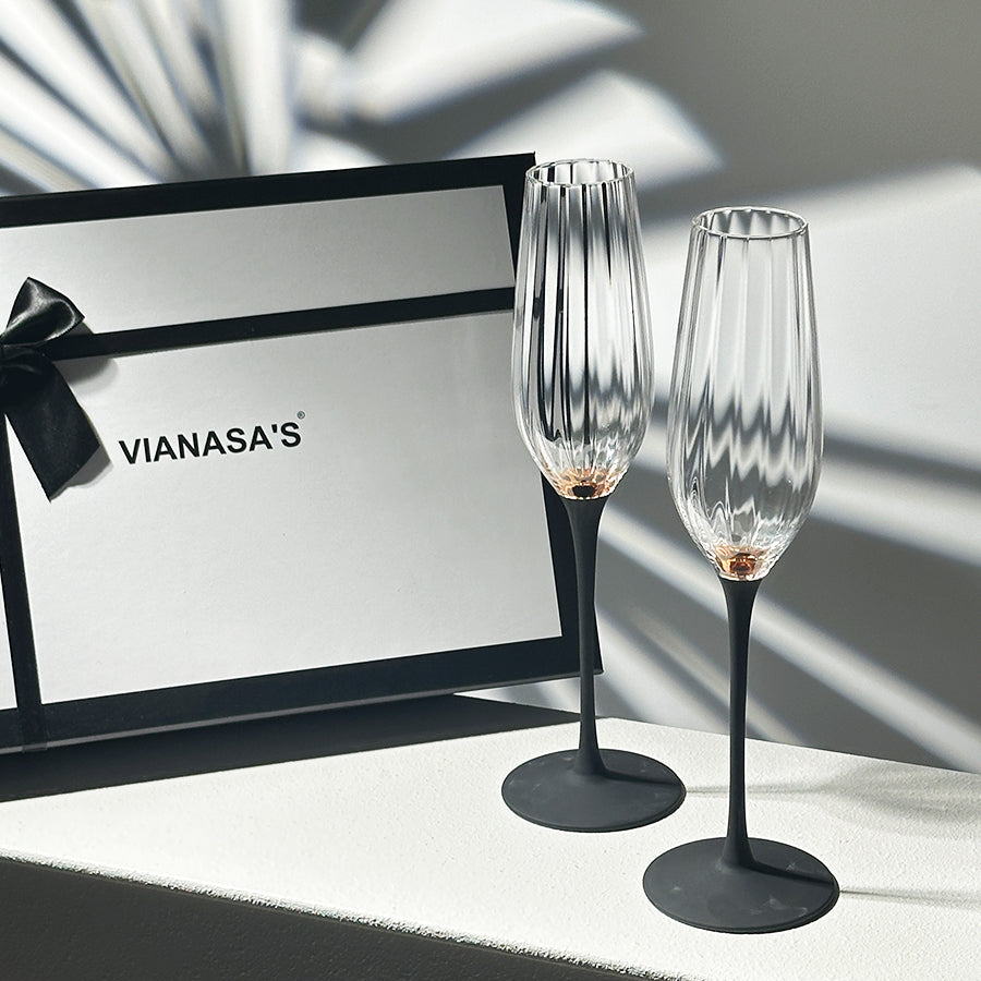 VIANASA'S Black Swan Champagne Glass - Goglasscup