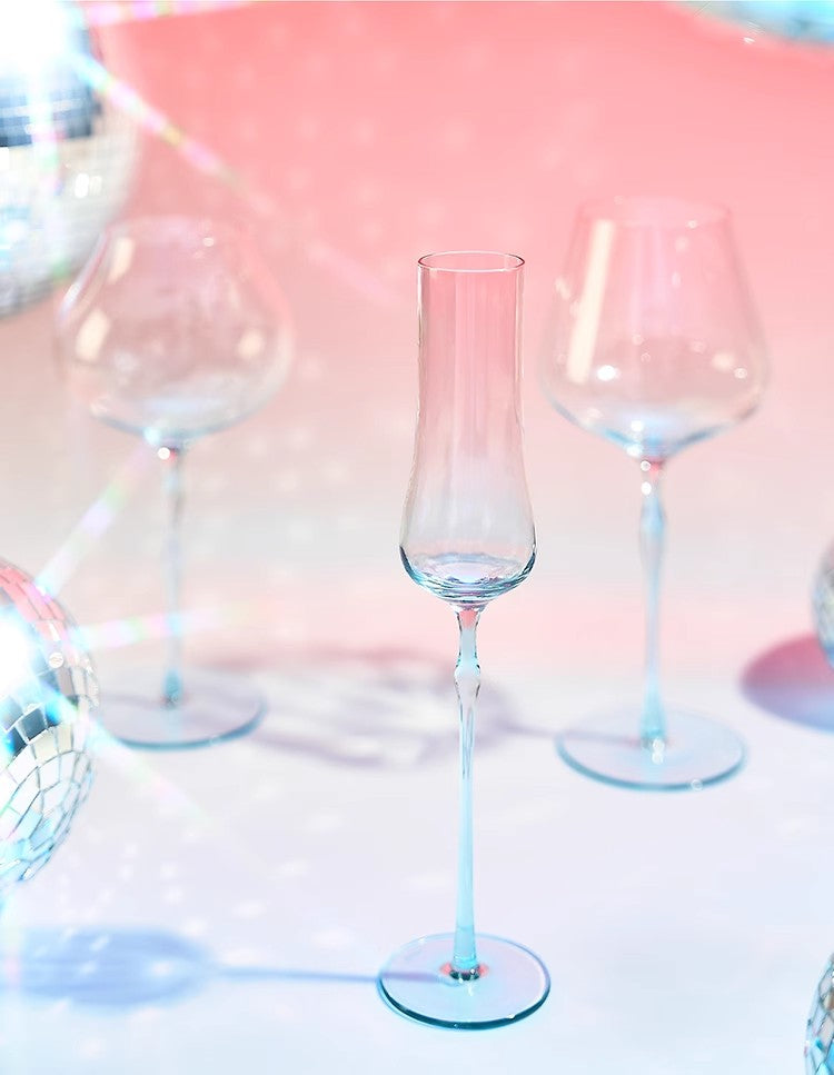 Moon Jellyfish Collection Champagne Glasses Lead-free Crystal Goblet