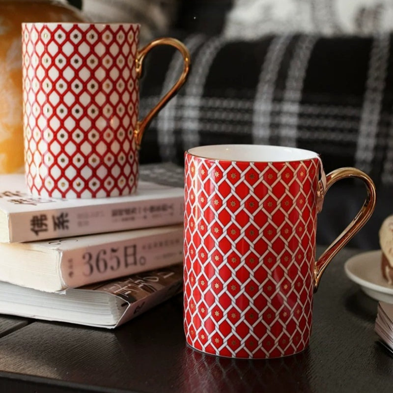 LOMONOSOV Fine Bone China STAR Mug – High Design Couple's Gift Box