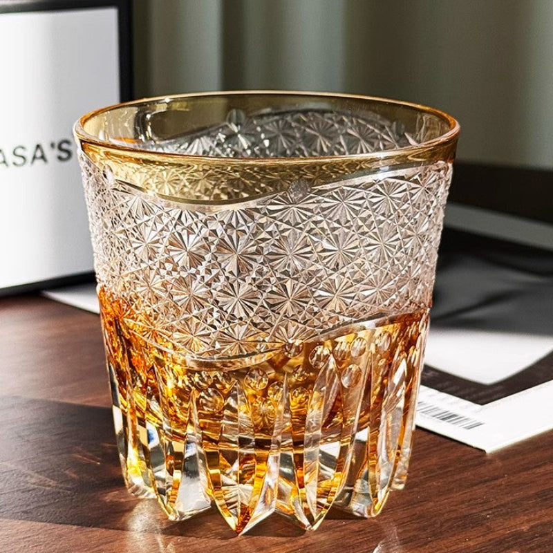 Edo Kiriko Handcrafted Splendor Whiskey Glass Goglasscup