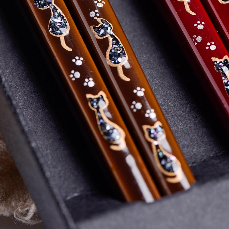 Japanese Handmade Mother-of-Pearl Chopsticks-KAWAI