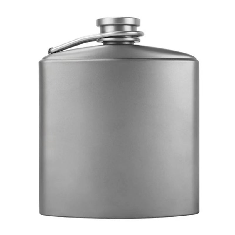 SILVERANT Pure Titanium Outdoors Hip Flask - Goglasscup
