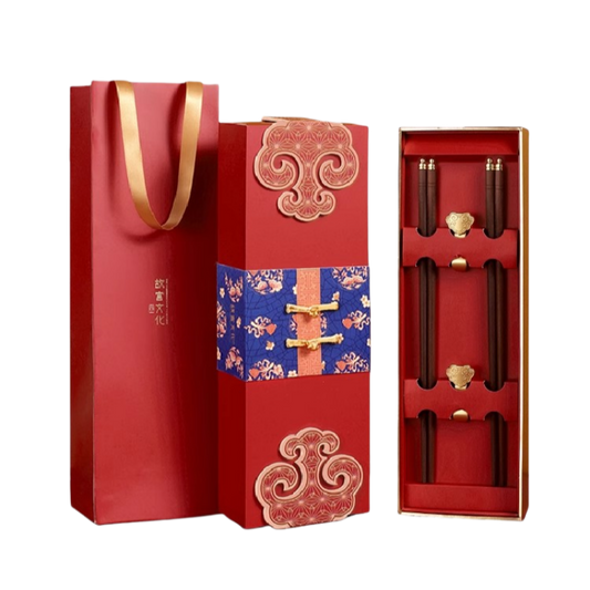 Forbidden City Culture Chopsticks and Chopstick Holders Wedding Gift Box GoGlassCup