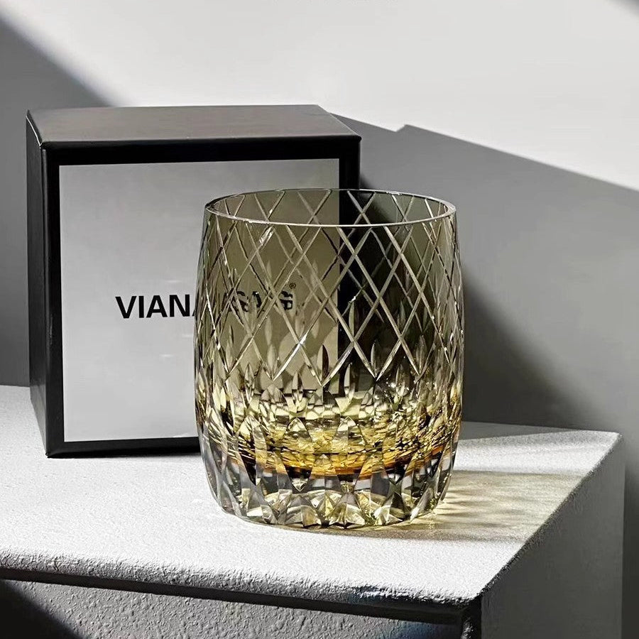 VIANASA'S Rain of Swords Crystal Whiskey Glass GoGlassCup
