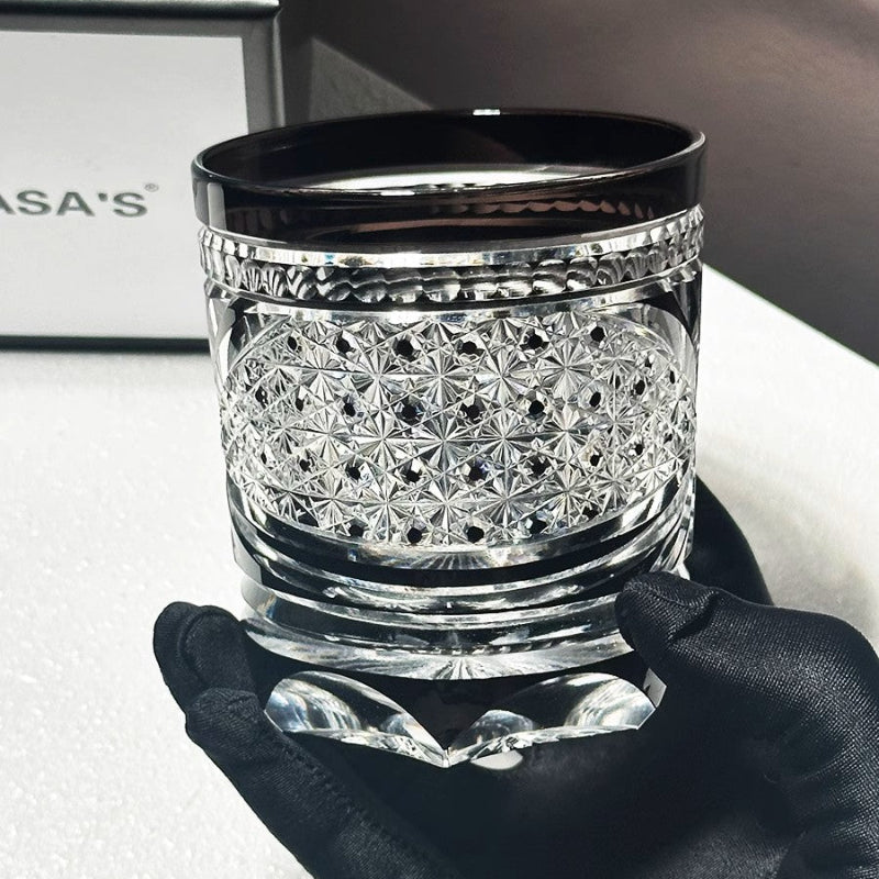 VIANASA'S Dark Collection Edo Kiriko Whiskey Glass - Goglasscup