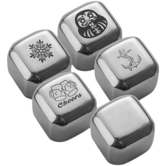 GOGLASSCUP Custom Stainless Steel Ice Cubes - Goglasscup
