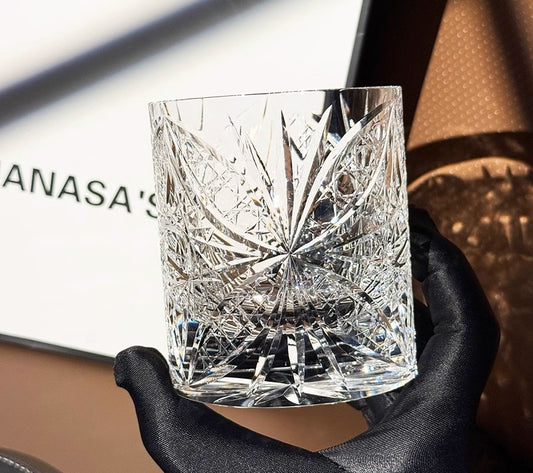 VIANASA'S Dream Butterfly Edo Kiriko Whiskey Glass - Goglasscup