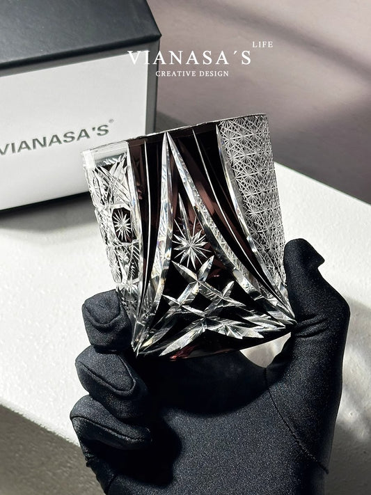 VIANASA'S Night Eternal Day Edo Kiriko Glass