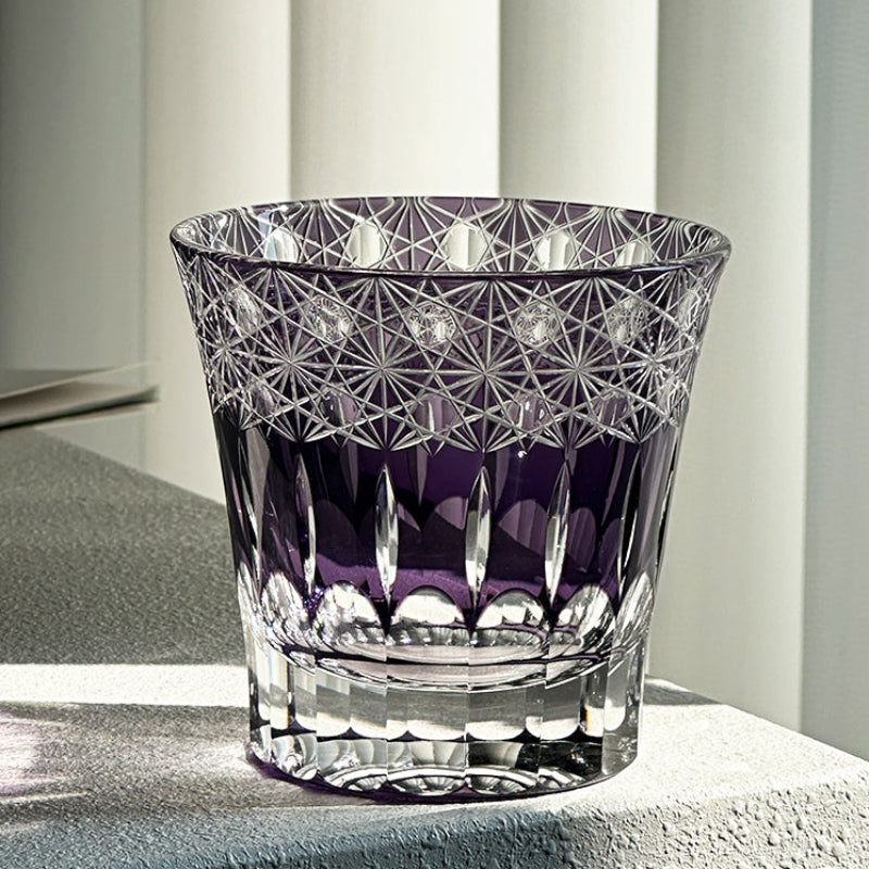 VIANASA'S Violet Edo Kiriko Whiskey Glass - Goglasscup