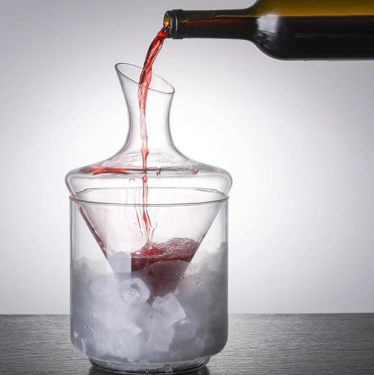 VIANASA'S Bevel Iced Wine Decanter(Mulled wine is available) - Goglasscup