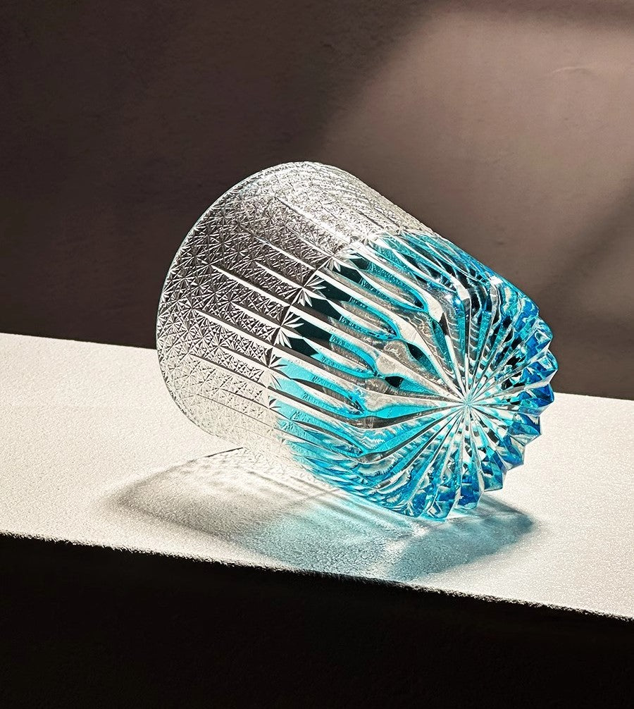 VIANASA'S Northern Lights Edo Kiriko Crystal Whiskey Glass GoGlassCup