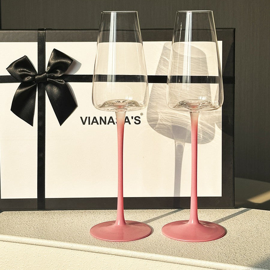 VIANASA'S Carat Pink Champagne Glasses - Goglasscup