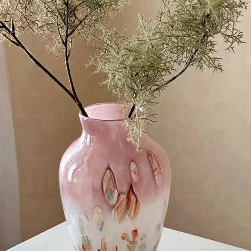 GoGlassCup Yanran Vase Medieval Style Glass Living Room Decoration - Goglasscup