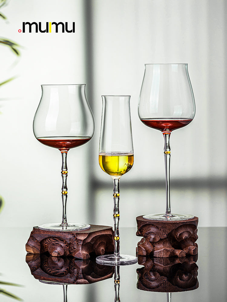MUMU Handmade Bamboo Series Wine Glass - Goglasscup