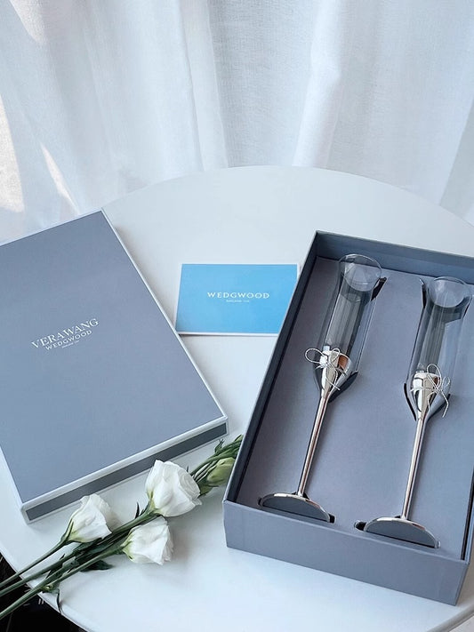 WEDGWOOD Love Knot Champagne Glass - Goglasscup