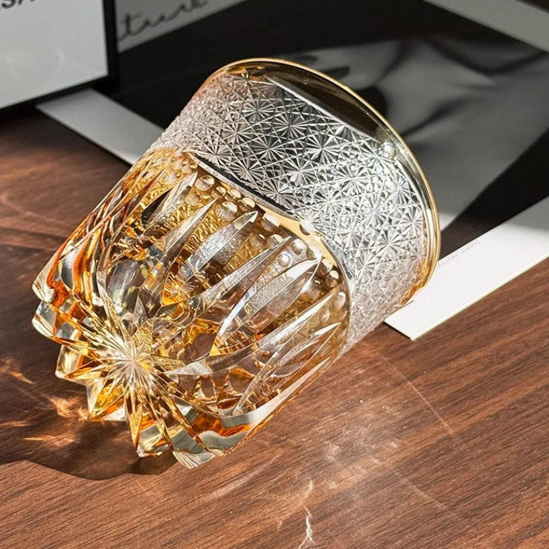 Edo Kiriko Handcrafted Splendor Whiskey Glass Goglasscup